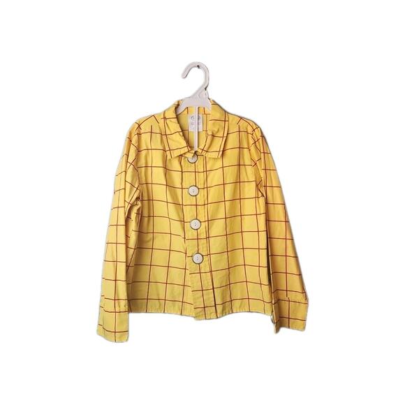Official Disney Woody Toy Story Costume Shirt Yellow Unisex Kids Size 5/6 - Picture 1 of 9